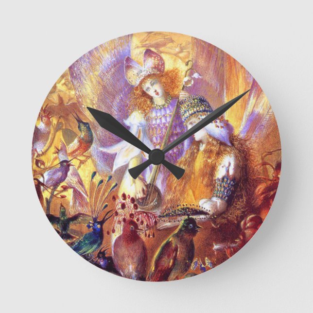 Fairy Music Runde Wanduhr (Vorderseite)