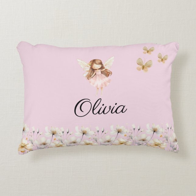 Fairy Niedlich Garden Verzauberter Personalisierte Dekokissen (Vorderseite)