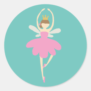 Fairy Nutcracker Weihnachtssticker Runder Aufkleber
