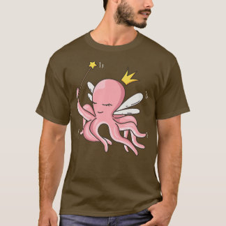 Fairy Octopus Meeres Mystical Sea Octopus Fairy Lo T-Shirt