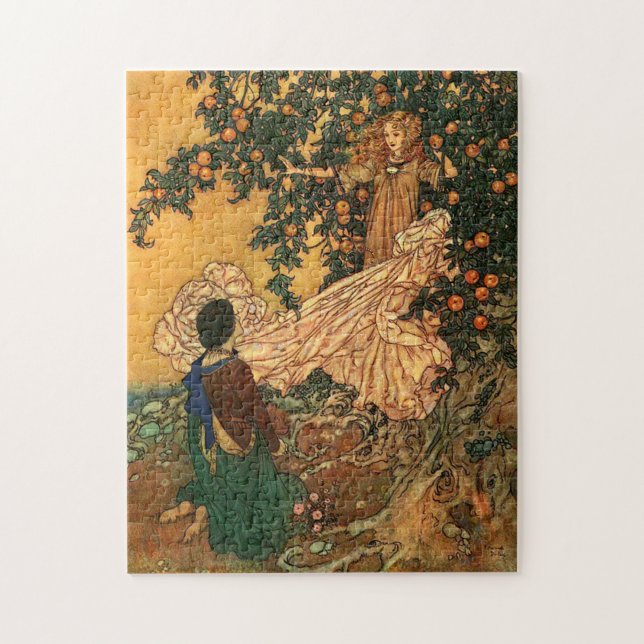 Fairy of the Garden von Edmund Dulac Puzzle (Vertikal)