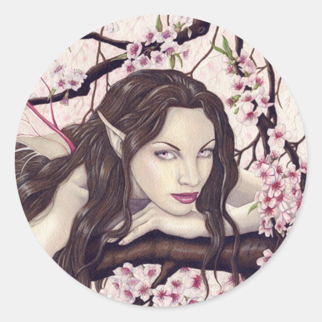 Fairy of the Spring Bloom Aufkleber (Vorderseite)