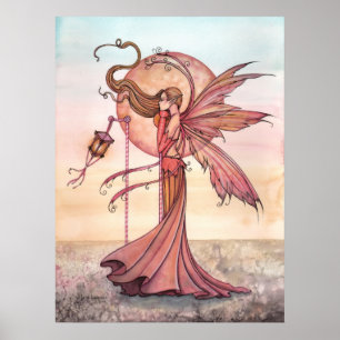 Fairy of the Sun Fantasy Art Print Poster