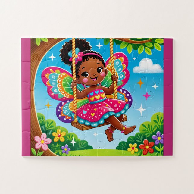 "FAIRY on a SWING" JIGSAW PUZZLE (Horizontal)