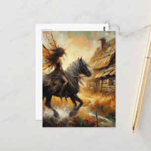 Fairy on Horseback Postkarte