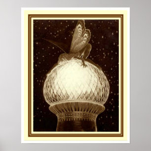 "Fairy on the Dome" von Fidus 16 x 20 Poster