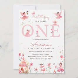 Fairy One Invitation for Birthday Magical Party Einladung