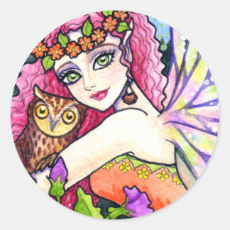 Fairy & Owl Stickers von Ann Howard