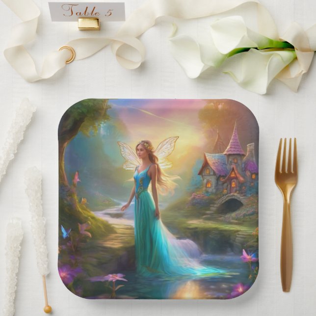 Fairy Pappteller (Hochzeit)