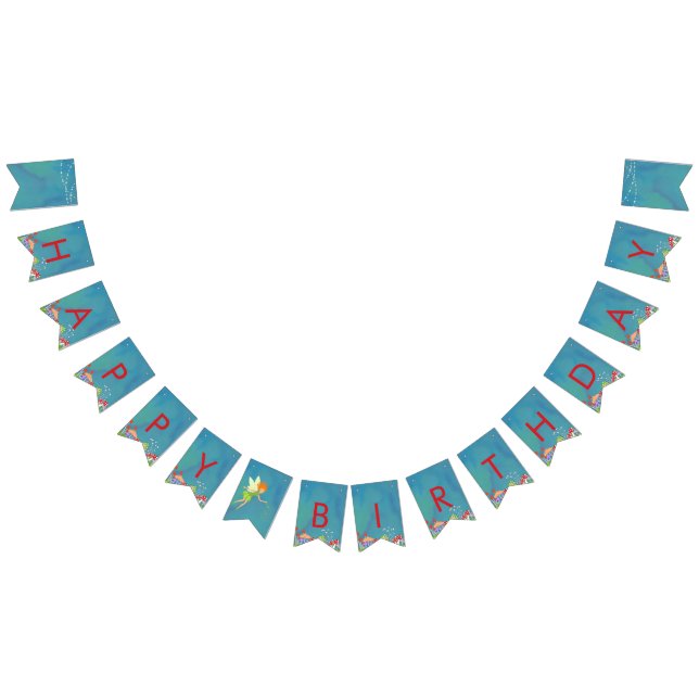 Fairy Party Bunting Flag Banner (Happy Birthday) (Alle)