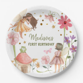 Fairy Party Enchanted Forest Garden Fairy Birthday Pappteller