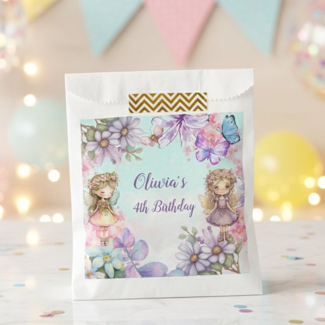 Fairy Party Garden Fairy Birthday Favor Bag Geschenktütchen (Von Creator hochgeladen)