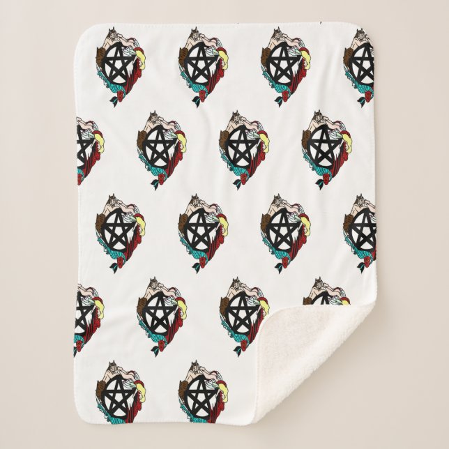 Fairy Pentagramm Sherpadecke (Vorderseite)