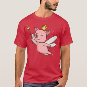 Fairy Pig Bauer Mystical Farm Pig Fairy Lover T-Shirt