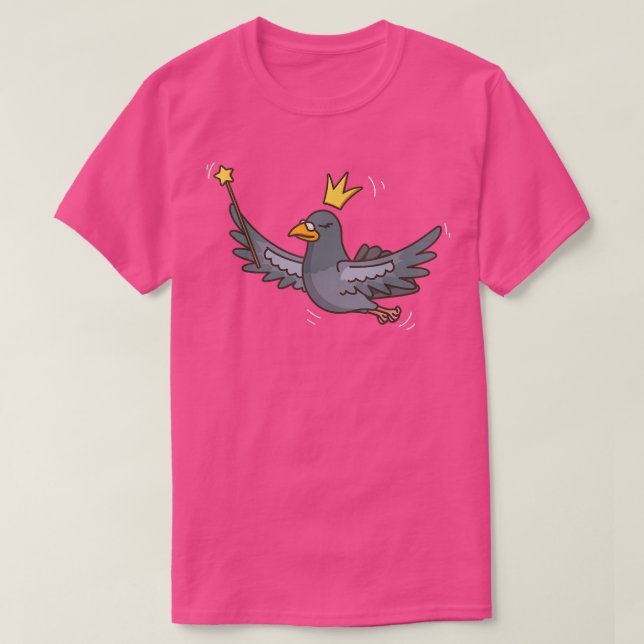 Fairy Pigeon Wildlife Mystical Bird Pigeon Fairy L T-Shirt (Design vorne)