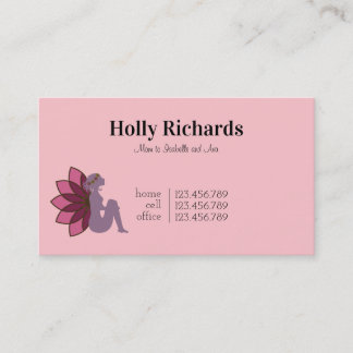 Fairy Pink Mommy Calling Card Telefonnummerkarte
