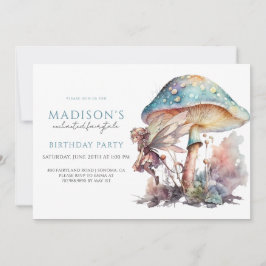 Fairy Pixie Fairytale Girls Geburtstagsparty Einladung