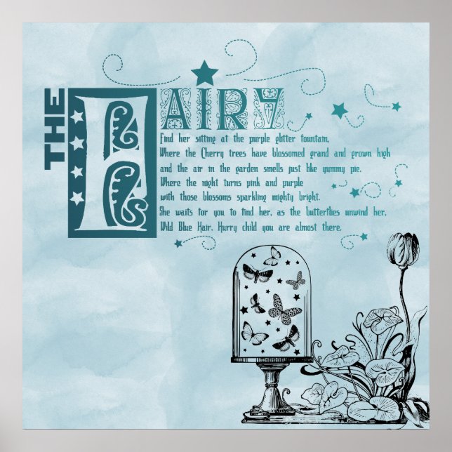 Fairy Poem Garden Poster (Vorne)