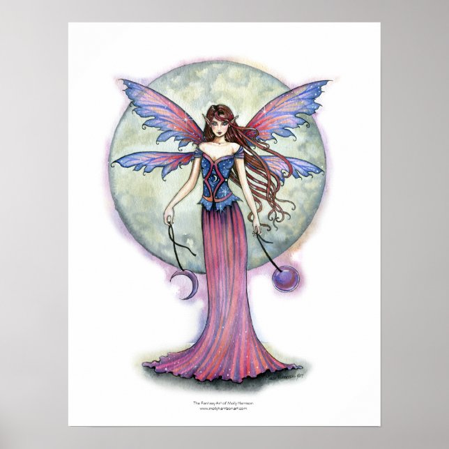 Fairy Poster 'Luna Jewel' von Molly Harrison (Vorne)