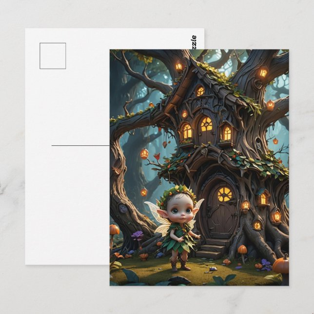 Fairy Postkarte (Vorne/Hinten)