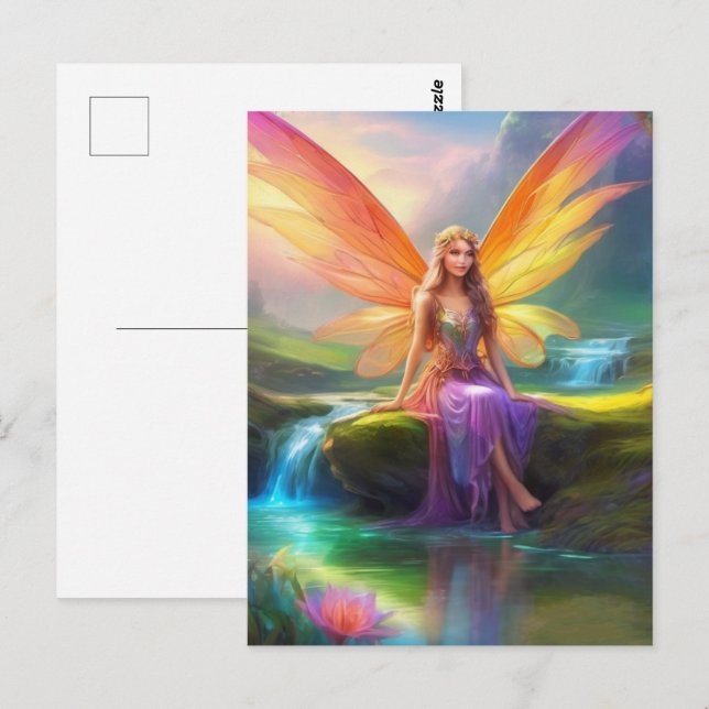 Fairy Postkarte (Vorne/Hinten)