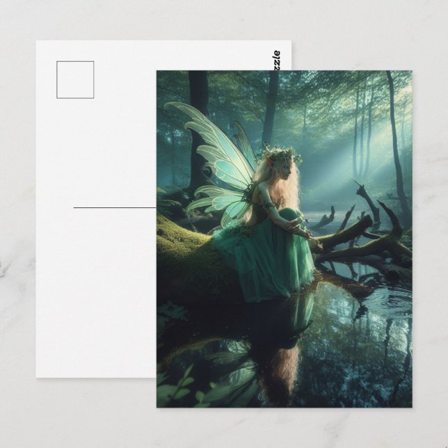 Fairy Postkarte (Vorne/Hinten)