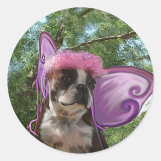 Fairy Princess Amby Runder Aufkleber