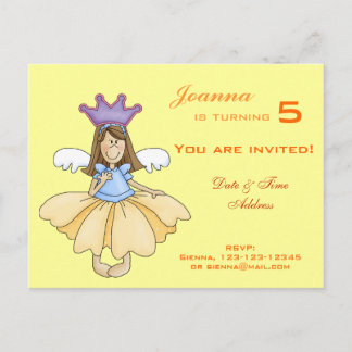 Fairy Princess Birthday Einladung