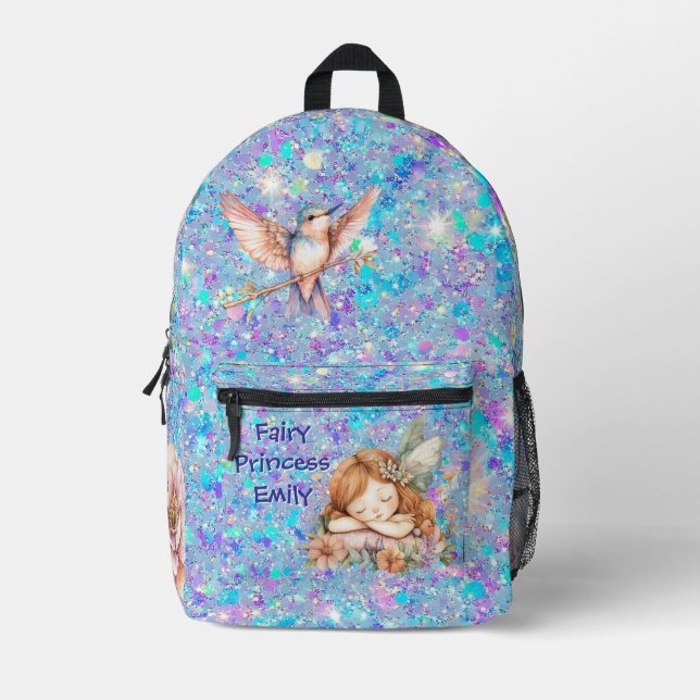 Fairy Princess Custom Bedruckter Rucksack (Vorderseite)