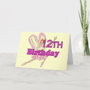 Fairy Princess Girl 12. zwölfte Geburtstagskarte Karte