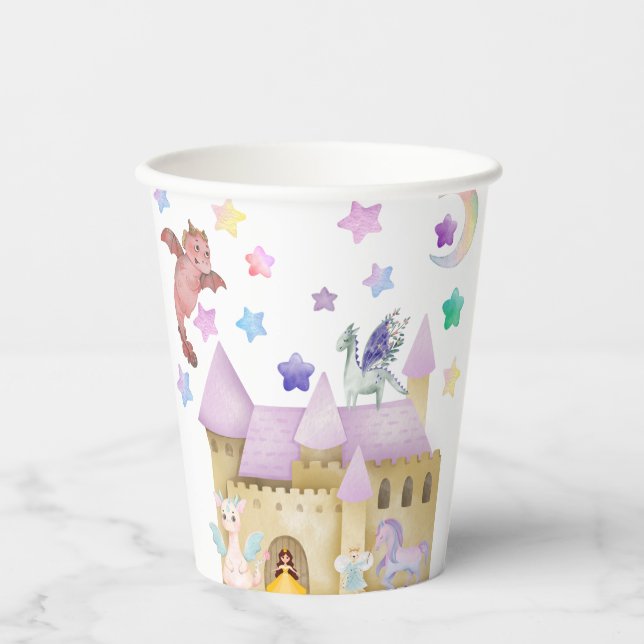 Fairy Princess Magical Castle Pappbecher (Vorderseite)