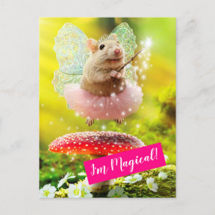 Fairy Princess Maus Einladungspostkarte