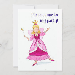 Fairy Princess Party Einladung