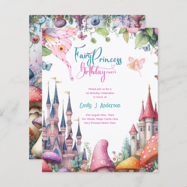 Fairy Princess Party Magical Birthday Bash (Vorne/Hinten)