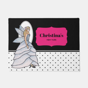 Fairy Princess Petal Dress Illustration Fußmatte