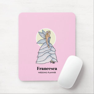 Fairy Princess Petals Dress Fashion Illustration Mousepad