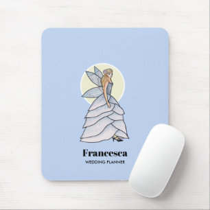 Fairy Princess Petals Fashion Illustration Mousepad
