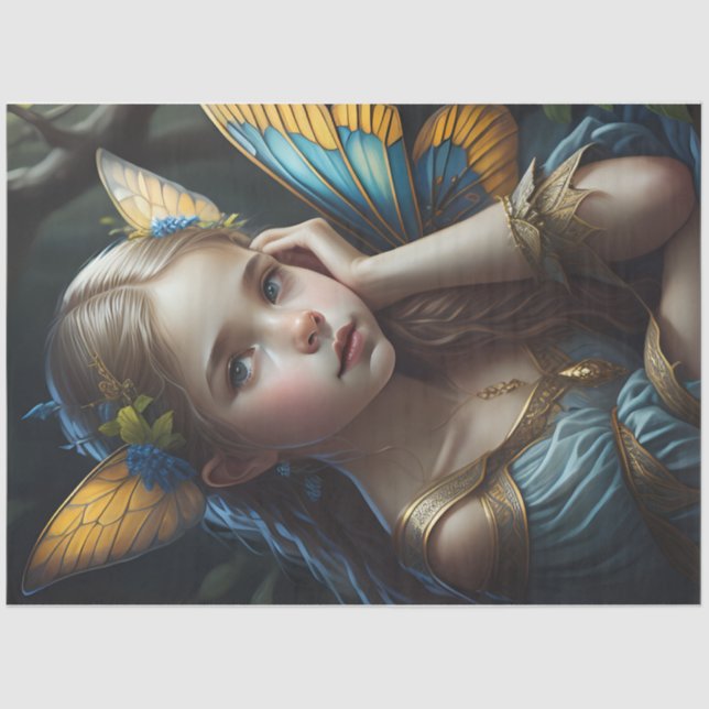 Fairy Princess - Schnitt - Whimsical Seidenpapier (Vorderseite)