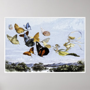 Fairy Print von Richard Doyle 1870 Poster
