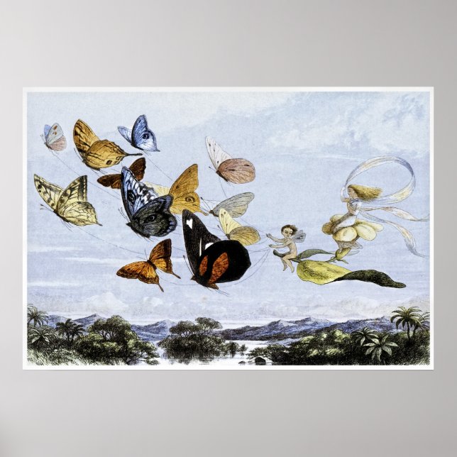 Fairy Print von Richard Doyle 1870 Poster (Vorne)