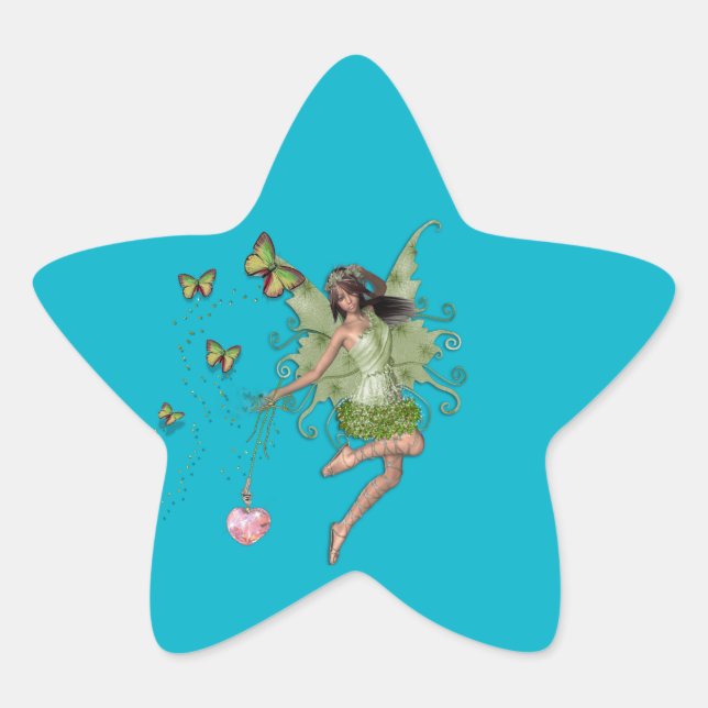 Fairy Queen-Geschenk Stern-Aufkleber (Vorderseite)