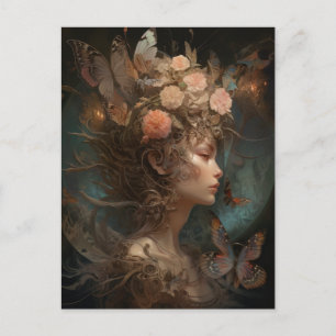 Fairy Queen Goddess Fantasy Art Postcard Postkarte
