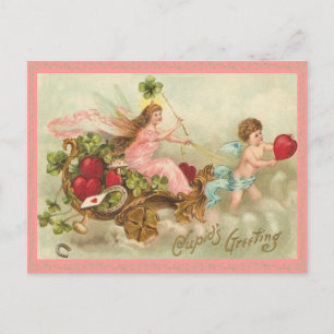 Fairy Queen Valentine Postcard Feiertagspostkarte