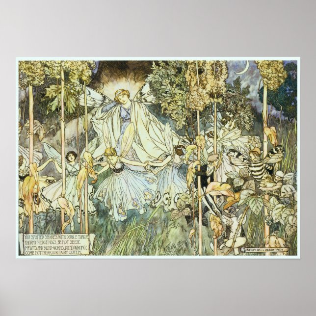 Fairy Queen Viktorianisch Art Poster (Vorne)