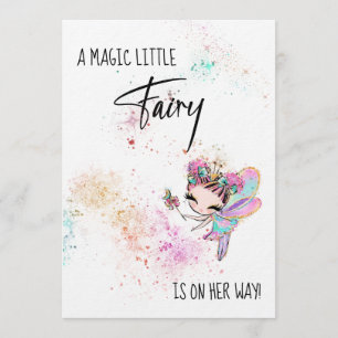 *~* Fairy Rainbow Dust Baby Shower Einladung