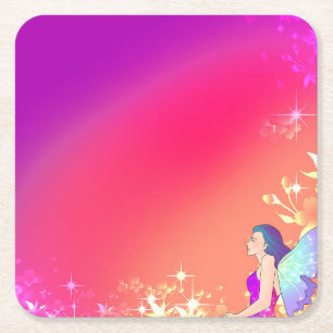 Fairy Rechteckiger Pappuntersetzer