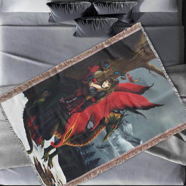 Fairy Red Dragon Fantasy Spring Decke (Von Creator hochgeladen)