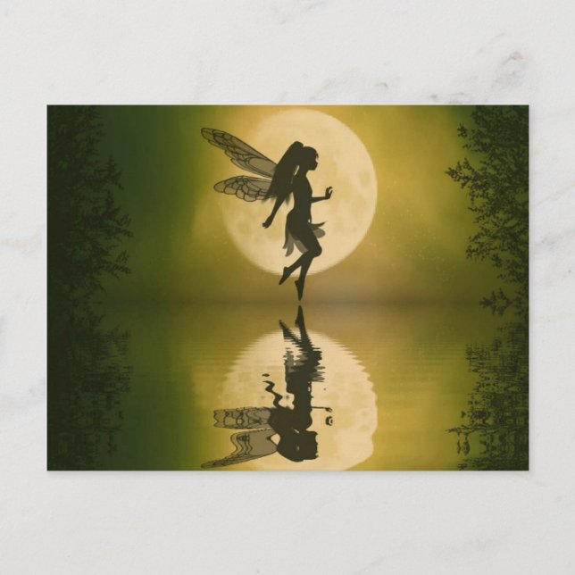 Fairy reflektieren Postkarte (Vorderseite)