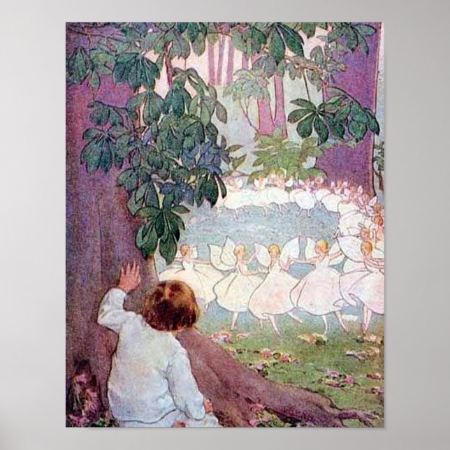 Fairy Ring Dance Vintage Fee Kunst Poster (Vorne)