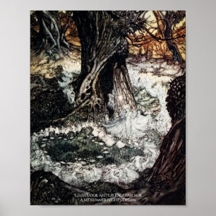 Fairy Ring Midsommer Night's Dream Arthur Rackham Poster